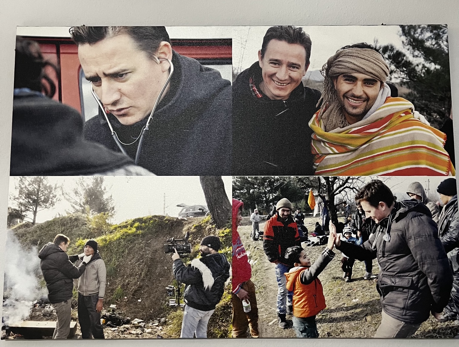 Dr. Hüseyin Baltacı during medical and humanitarian work